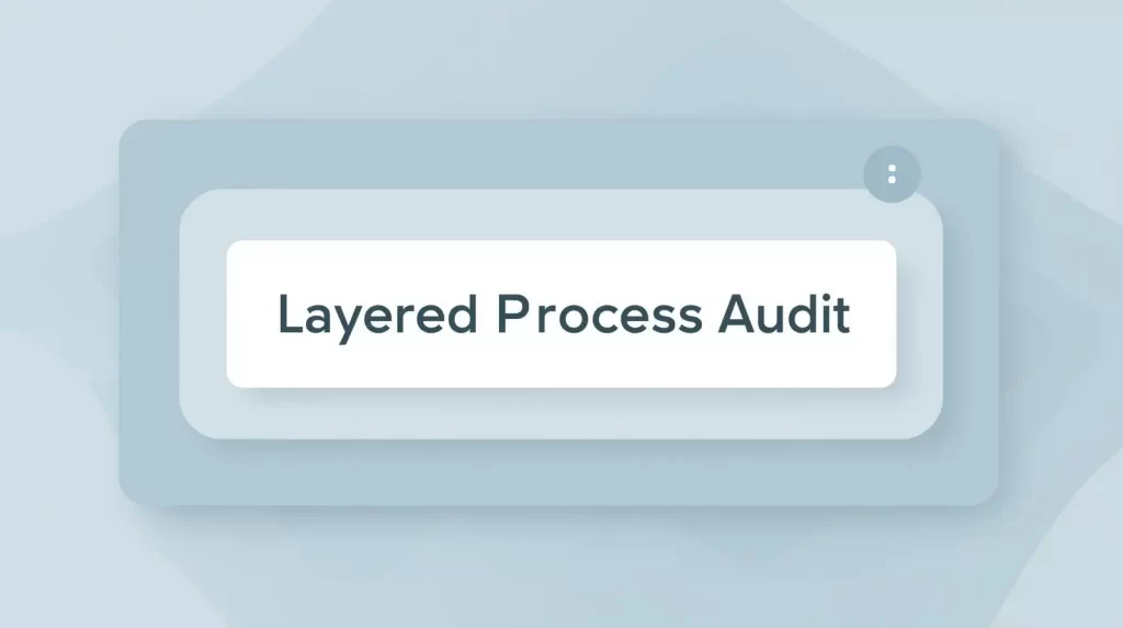 Layered Process Audit
